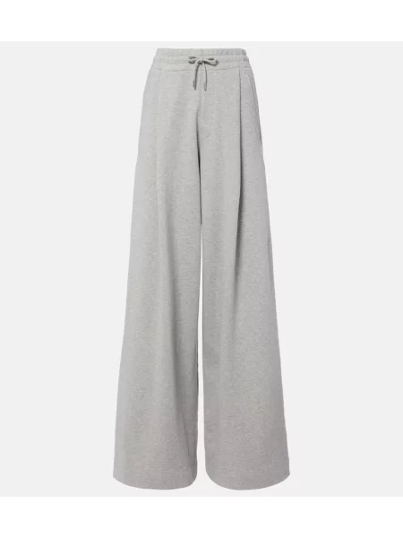 Pantaloni sport Dries Van Noten din jerseu gri