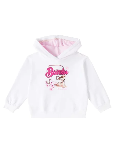 Hoodie Monnalisa λευκό