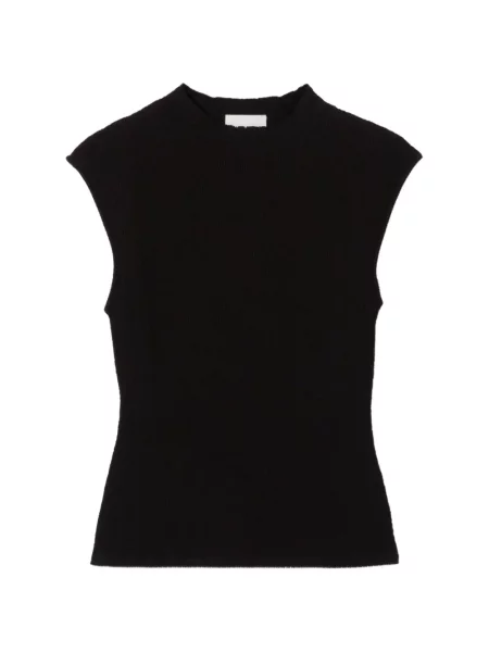 Top Claudie Pierlot fără mâneci negru