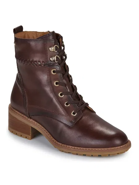 Škornji Pikolinos z vezalkami rjava