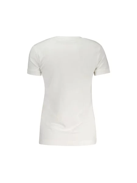 T-shirt GUESS Ss Cn Mini Triangle White M biała