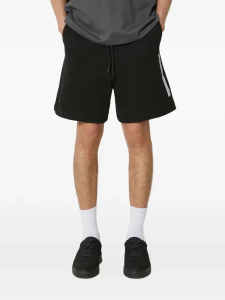 Pantaloni scurți Alpha Industries cu imagine cu cordon negru
