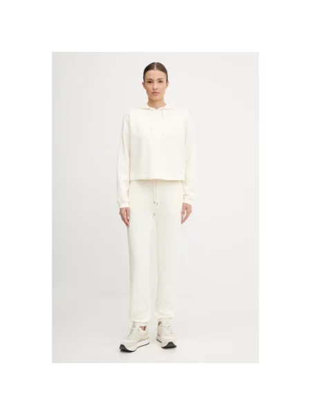 Bluza z kapturem Guess z kapturem beżowa