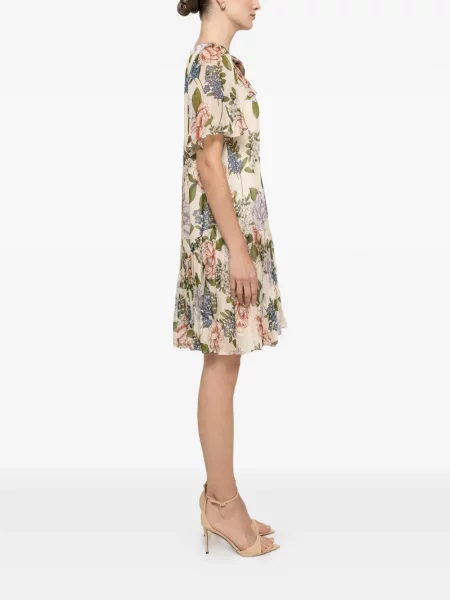 Rochie mini Nissa cu model floral cu imagine