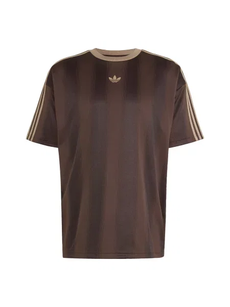 Πουκάμισο Adidas Originals καφέ