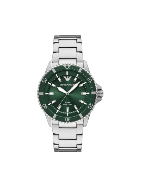 Emporio Armani zegarek srebrny szary