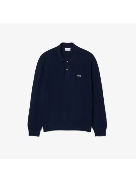 Lacoste Dziana Koszulka Polo Z Długim Rękawem I Krój Classic Fit granatowa