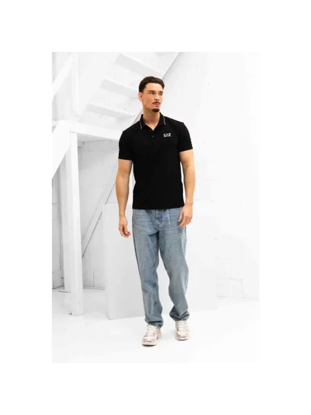Koszulka polo Emporio Armani czarna