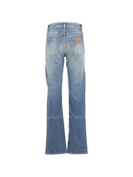 Blugi drepți Mm6 Maison Margiela albastru