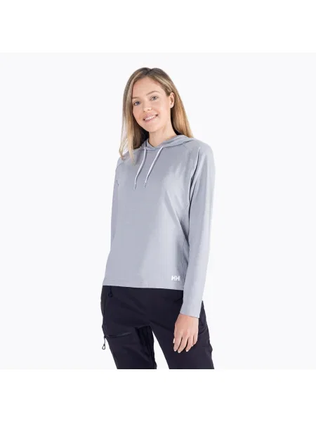 Дамски суитшърт Helly Hansen Verglas Light Hoodie grey сиво