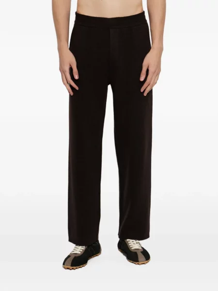 Pantaloni Lisa Yang din cașmir maro