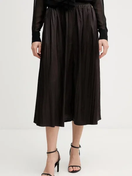 Pedro del Hierro fustă midi evazați maro