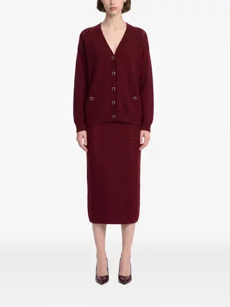 Cardigan Alessandra Rich tricotate roșu