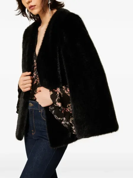 Blană artificială geacă Twinset negru