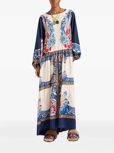 Rochie maxi La Doublej albastru