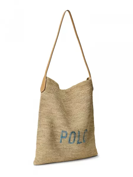 Shopper kabelka Polo Ralph Lauren béžová