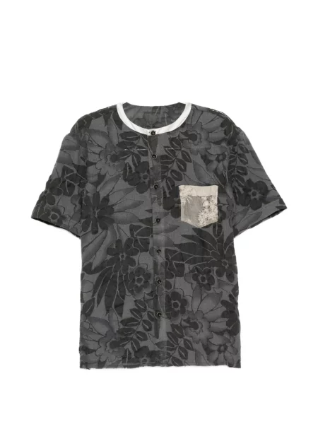 Cămașă Communs cu model floral cu imagine gri