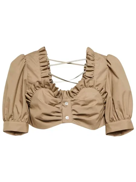 Top Noir Kei Ninomiya beżowy