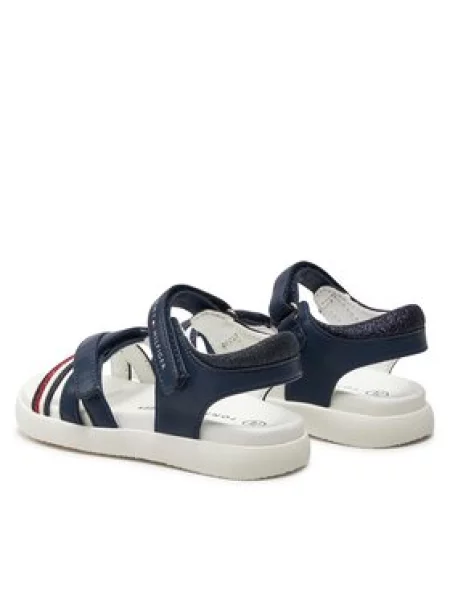 Basutės Tommy Hilfiger Strippes Velcro Sanadal S Tamsiai mėlyna