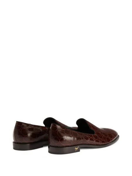 Pantofi loafer Giuseppe Zanotti din piele maro