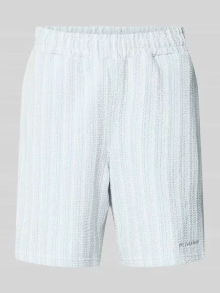 Szorty o kroju straight fit z fakturowanym wzorem model Forno' Pegador