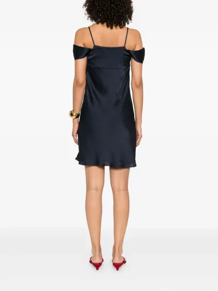 Rochie mini Theory drapată de costum albastru