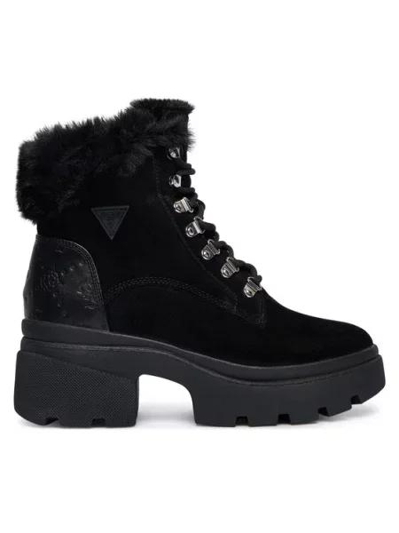 Kotníková obuv Guess černé