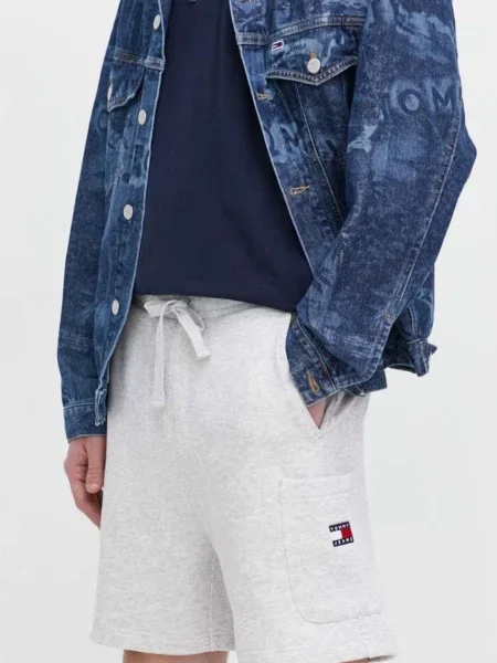 Šortky Tommy Jeans šedá