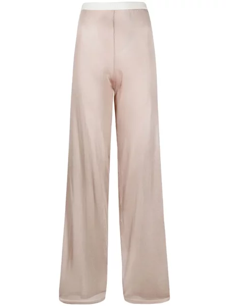 Pantaloni Maison Margiela tricotate roz