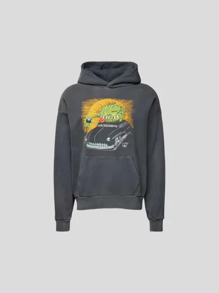 Bluza z kapturem o kroju oversized z nadrukiem z motywem Re/done