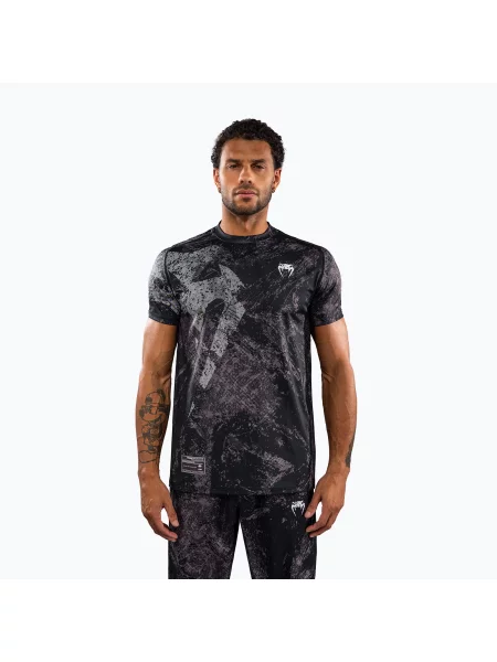 Tricou pentru bărbați Venum Rage & Workout Dry Tech black/grey negru