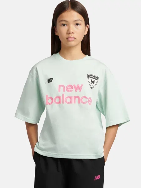 Дитяча футболка New Balance зелена