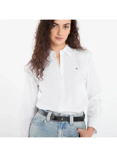 Koszula Tommy Hilfiger ze stretchu biała