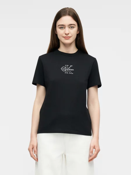 Calvin Klein Jeans Tricou CLASSIC negru alb