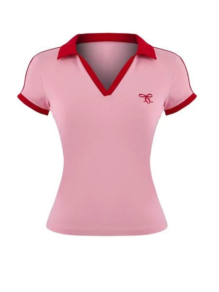 Trendyol Tricou roz deschis roșu
