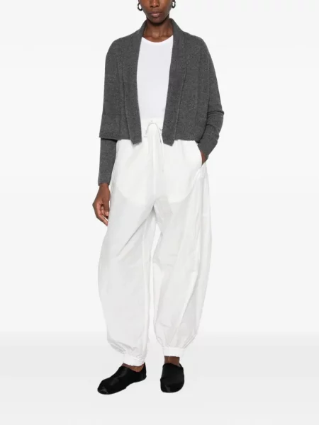 Gulerat decupat cardigan Susanne Bommer gri