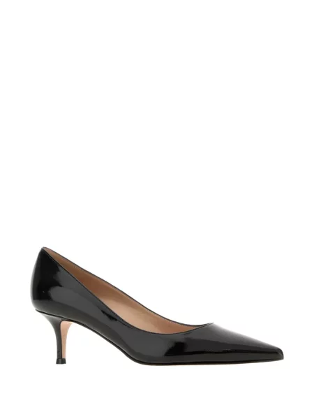Pantofi cu toc Gianvito Rossi cu vârf ascuţit negru