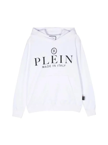 Bluza z kapturem Philipp Plein z kapturem biała