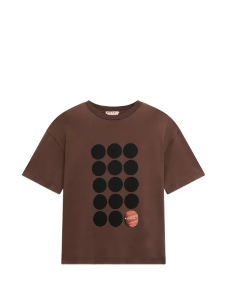 Tricou Marni cu imagine maro