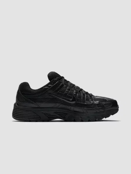 Кожаные кроссовки Nike черные