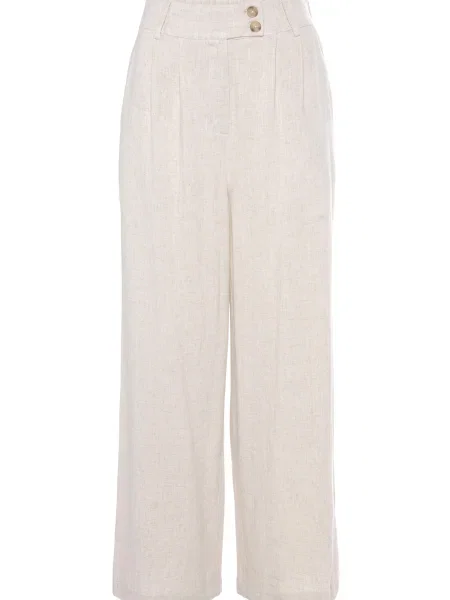 LASCANA Pantaloni cutați nisipiu