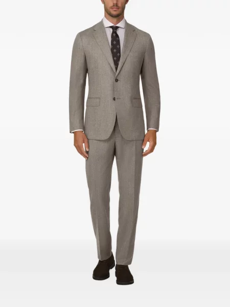 Costum Boggi Milano de lână cu model herringbone