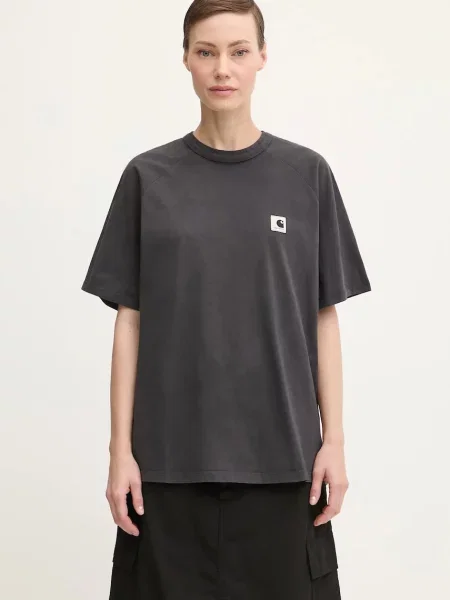 Majica Carhartt WIP W’ S/S Hudson za žene crna