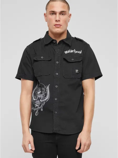 Ретро риза Brandit черно