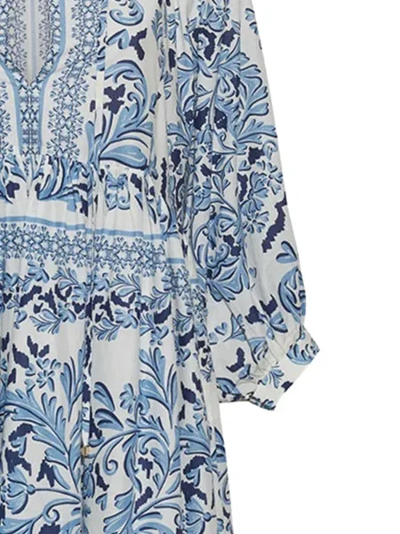 Rochie mini Cara Cara cu imagine de costum mini alb