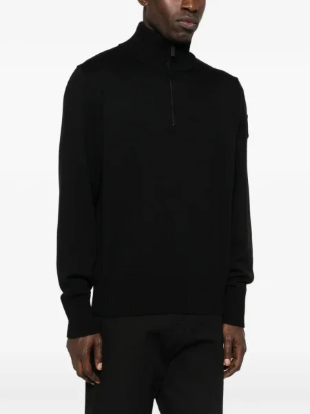 Pulover Canada Goose de jumătate de fermoar negru