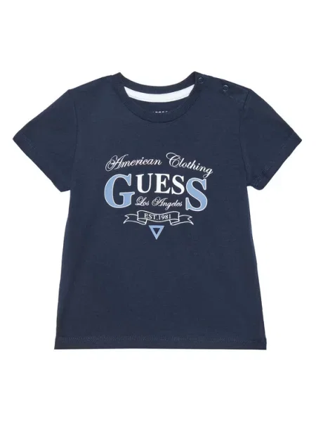 Guess Marškinėliai Tamsiai mėlyna
