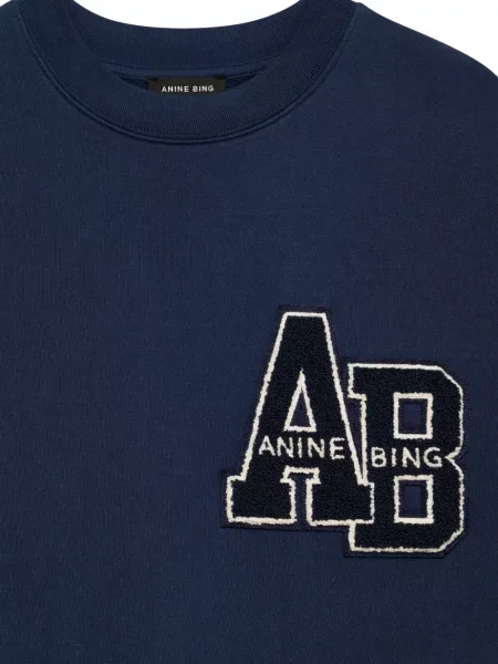 Суитчър Anine Bing бродиран синьо