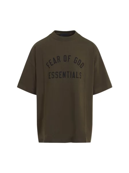 Koszulka Fear Of God z dżerseju zielona