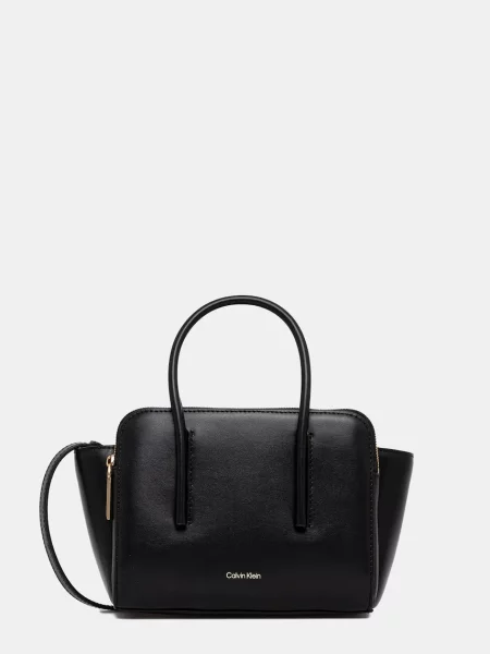 Calvin Klein torebka skórzana czarny
